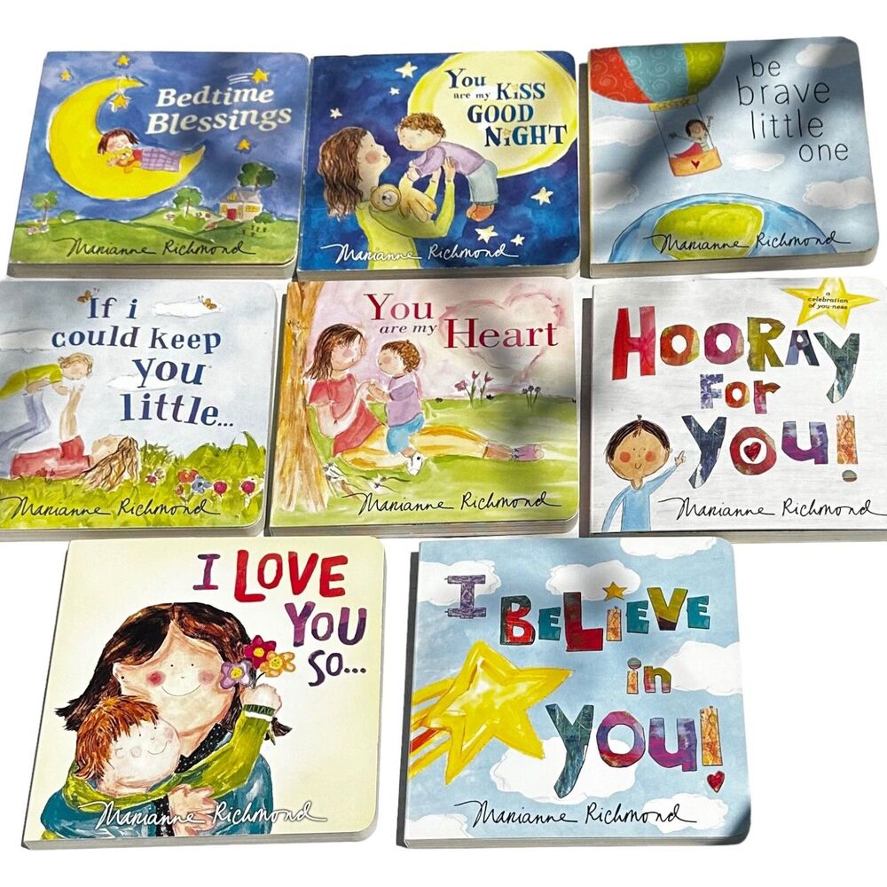 Lot Of 8 Board Books By Marianne Richmond Baby Toddler Kid Bedtime Stories